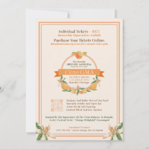 Invitación Museo de Historia Dunedin Gala del Citrus 2025