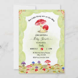 Invitación Mushroom Baby Shower