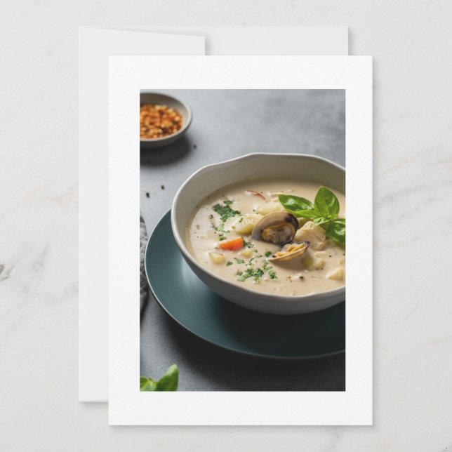Invitación mushroom soup (Anverso)