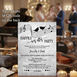 Invitación Music Happily Ever After Wedding Photo