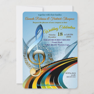 Invitación Music Lovers Celebration Themes