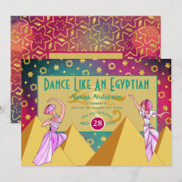 Invitación Música de Baile EGIPCIA Moderna para Cualquier Eve