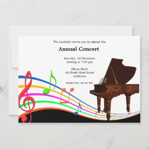 Invitación Música de concierto