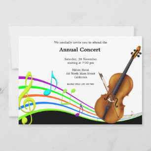 Invitación Música de concierto