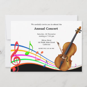 Invitación Música de concierto