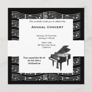 Invitación Música de concierto