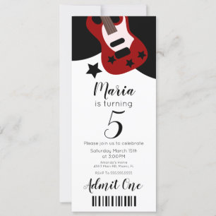 Invitación Música de Concierto Adorable  Estilo de Entrada de