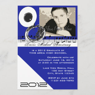 Invitación Música de graduación/ Tuba
