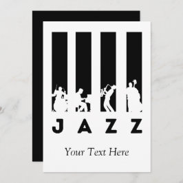 Invitación Música de jazz personalizada