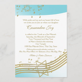 Invitación Música en Air Bat Mitzvah