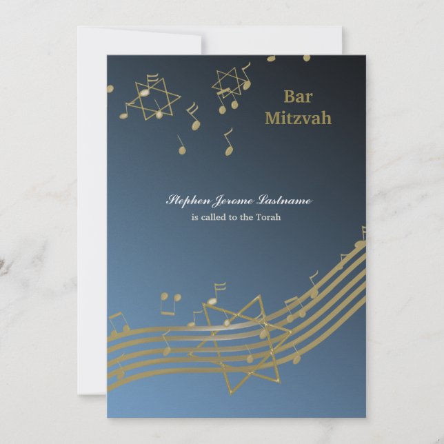 Invitación Música en el aire (Anverso)