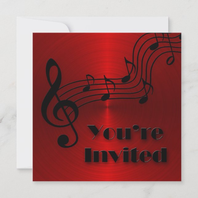 Invitación - Música - Notas (Anverso)