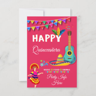 Invitación musical de Quinceañera