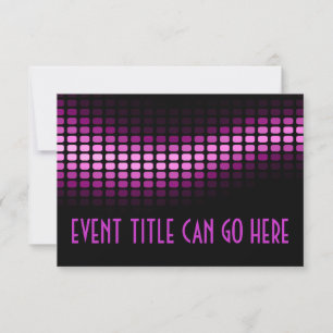 Invitación musicmeterz rosa