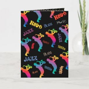 Invitación Músicos de Jazz Música Retro Blues Party Eléctrico