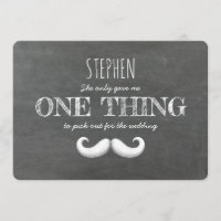 Mustache Funny Groomsman o la mejor propuesta de h