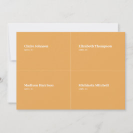 Invitación Mustard y Terracotta Wedding Place Card DIY