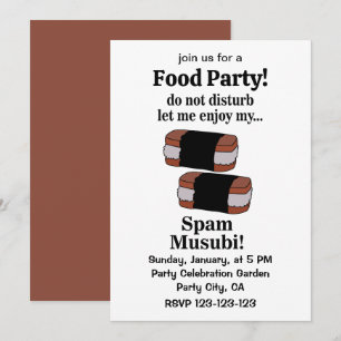 Invitación Musubi Déjame Disfrutar Mi Spam Musubi
