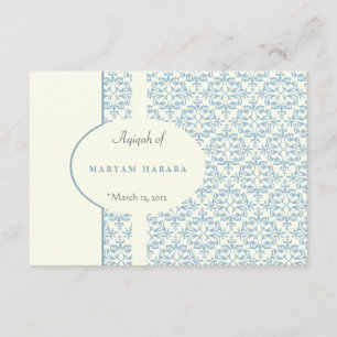 Invitación Musulmanes islámicos del bebé de Aqeeqa Aqiqah del