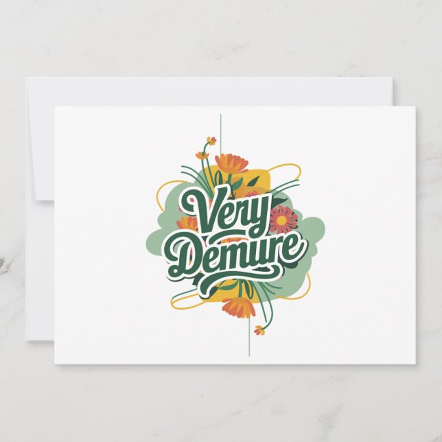 Invitación Muy deprimente Tendencia Muy Mindante Demora y Men (Anverso)