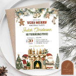 Invitación Muy Feliz fiesta de cumpleaños de los Navidades de<br><div class="desc">Muy Feliz cumpleaños de Navidad,  fiesta de cumpleaños de pequeño elfo muy feliz,  fiesta de cumpleaños de navidad de Santa Clause,  cumpleaños de cookies</div>