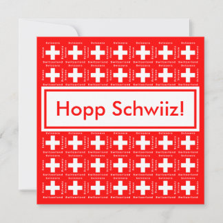 Invitación Muy suizo - Hopp Schwiiz, vete Fiesta de Suiza