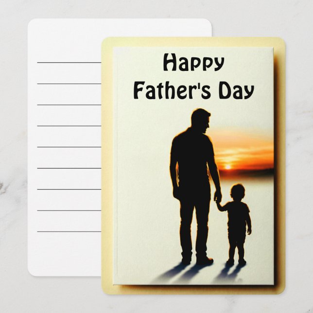 Invitación My First Hero – Father’s Day Card (Anverso / Reverso)