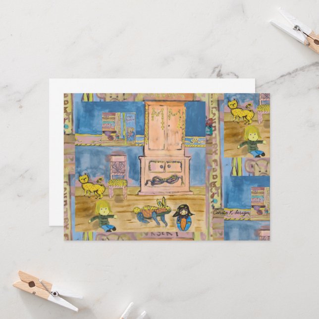 Invitación My Little Play Nook  (Anverso/Reverso In Situ)
