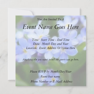 Invitación Myosotis sylvatica - Olvídate de mí