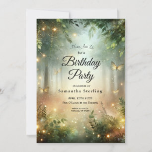 Invitación Mystic Forest Meadow Magic