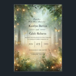 Invitación Mystic Forrest Meadow Magic<br><div class="desc">Fije el tono para su ocasión especial con esta bella invitación, diseñada para captar el espíritu de su evento y dejar una impresión duradera. Impresa en cartón de alta calidad con colores vivos y detalles nítidos, esta invitación al personalizable es perfecta para bodas, cumpleaños, duchas de bebé, graduaciones y más....</div>