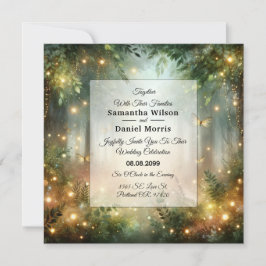 Invitación Mystic Forrest Meadow Magic