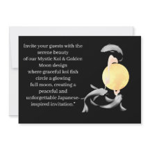 Mystic Koi & Golden Moon – Elegante Zen Japonés Ar