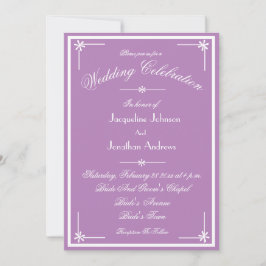 Invitación Mystic Mauve All In One RSVP Email Website Wedding