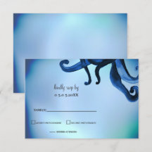 Mystical Ocean Octopus Wedding rsvp