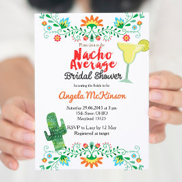 Invitación Nacho Promedio de Ducha Bridal