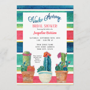 Invitación Nacho Promedio De Ducha De Novias Ducha De Desert
