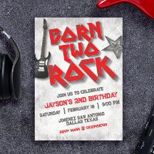 Nacido dos rocas - segundo cumpleaños