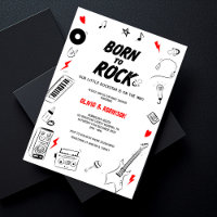 Nacido en Rock Star Baby Shower