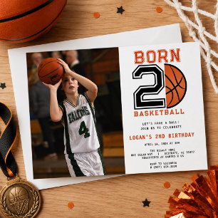Invitación Nacido para el baloncesto Cumpleaños 2  Foto depor