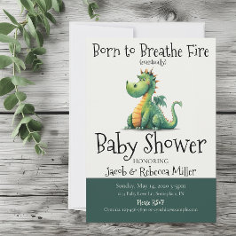 Invitación Nacido para respirar el Baby Shower del incendio