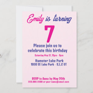 Invitación Nacido para ser Chica de cumpleaños de un martillo