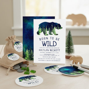 Invitación Nacido para ser salvaje Baby Shower