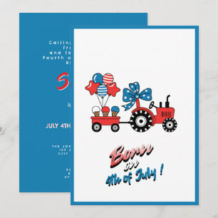 INVITACIÓN NACIDOS EL 4 DE JULIO CUMPLEAÑOS DE LOS NIÑOS