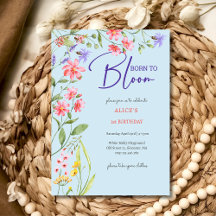 Nacidos para florecer flores silvestres cumpleaños