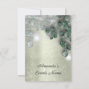 Invitación Nacimiento Bridal Shower Light Jar Verdor Rústico