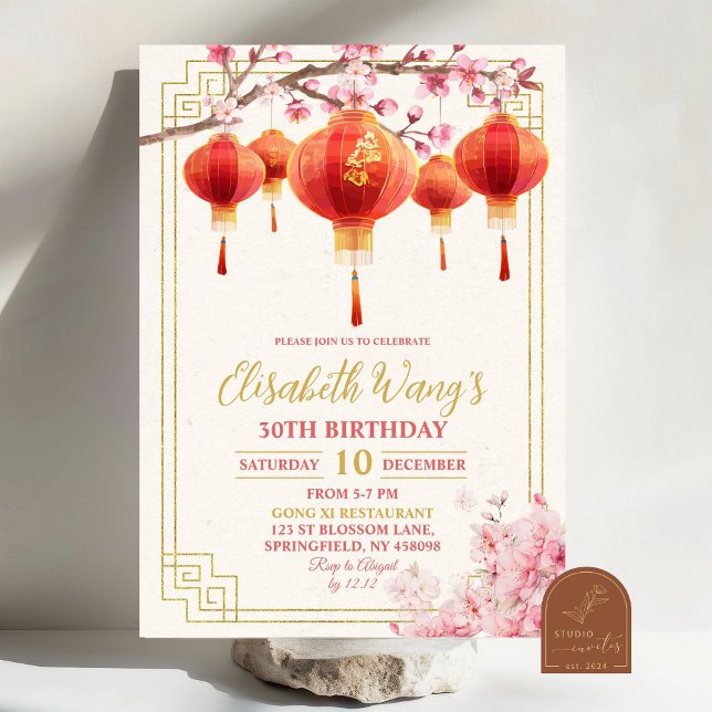 Invitación Nacimiento de Adultos en la Flor Blanca de China (Subido por el creador)