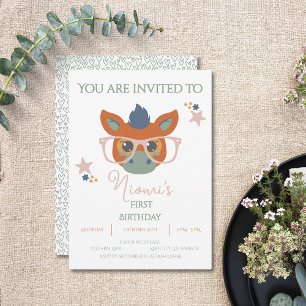 Invitación Nacimiento de animales de granja Donkey