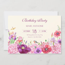 Nacimiento de aves de rama floral acuarela