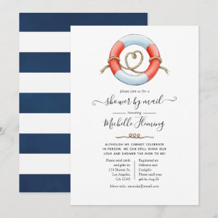 Invitación Nacimiento de bebé náutico por correo